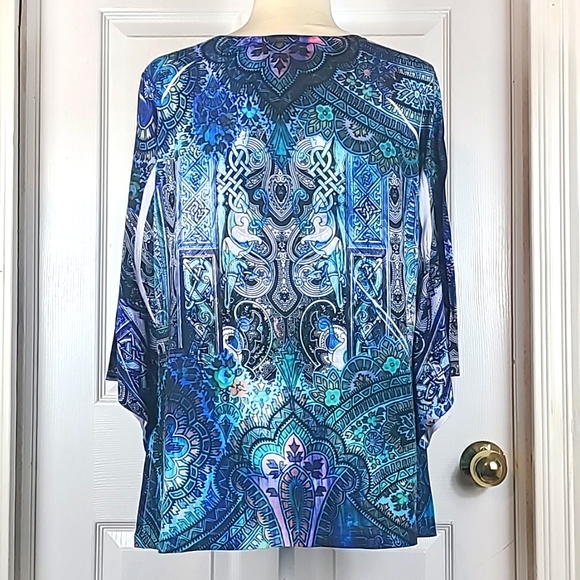 Chico's Beaded Boho Blouse - Picture 5 of 10